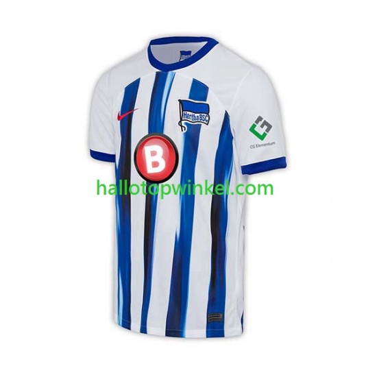 Hertha BSC Voetbalshirt Heren Thuis Tenue 2023-2024 Korte Mouw