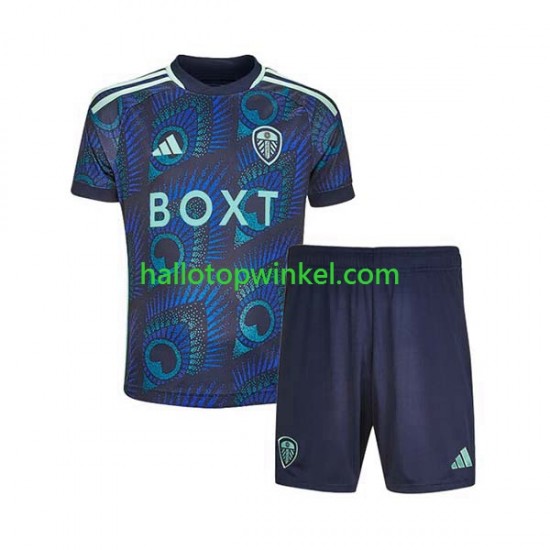 Leeds United Voetbalshirt Kleuters/Kids Uit Tenue 2023-2024 Korte Mouw