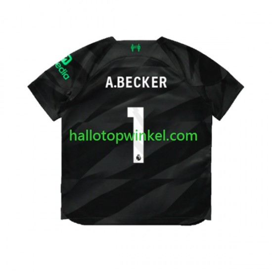 Liverpool Voetbalshirt A.Becker 1 Doelman Heren Uit Tenue 2023-2024 Korte Mouw