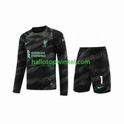 Liverpool Voetbalshirt A.Becker 1 Doelman Kleuters/Kids Uit Tenue 2023-2024 Lange Mouw