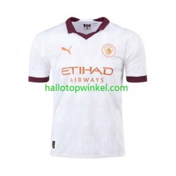 Manchester City Voetbalshirt Heren Uit Tenue 2023-2024 Korte Mouw