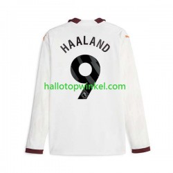 Manchester City Voetbalshirt Erling Haaland 9 Heren Uit Tenue 2023-2024 Lange Mouw