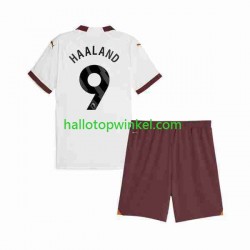 Manchester City Voetbalshirt Erling Haaland 9 Kleuters/Kids Uit Tenue 2023-2024 Korte Mouw