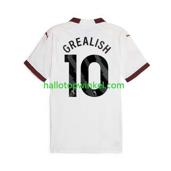 Manchester City Voetbalshirt Jack Grealish 10 Heren Uit Tenue 2023-2024 Korte Mouw
