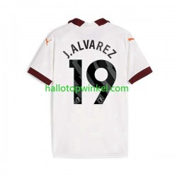Manchester City Voetbalshirt Julian Alvarez 19 Heren Uit Tenue 2023-2024 Korte Mouw