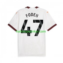 Manchester City Voetbalshirt Phil Foden 47 Heren Uit Tenue 2023-2024 Korte Mouw