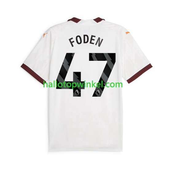 Manchester City Voetbalshirt Phil Foden 47 Heren Uit Tenue 2023-2024 Korte Mouw