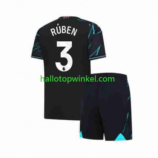 Manchester City Voetbalshirt Ruben 3 Kleuters/Kids Derde Tenue 2023-2024 Korte Mouw
