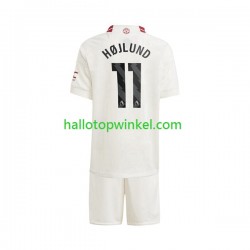 Manchester United Voetbalshirt Rasmus Hojlund 11 Kleuters/Kids Derde Tenue 2023-2024 Korte Mouw