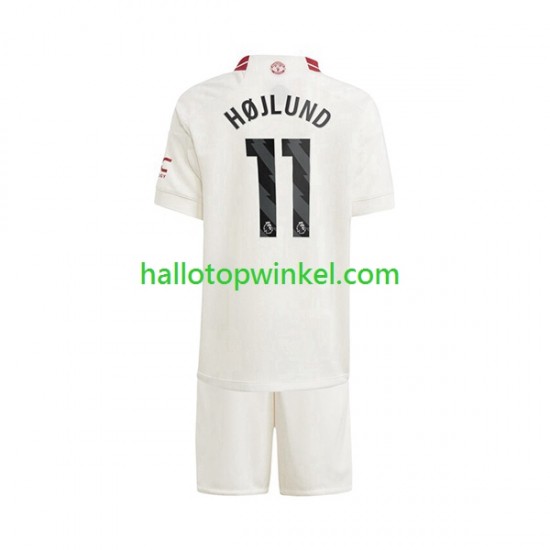 Manchester United Voetbalshirt Rasmus Hojlund 11 Kleuters/Kids Derde Tenue 2023-2024 Korte Mouw