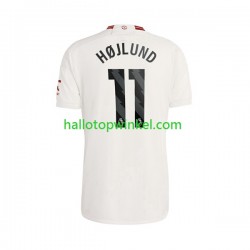 Manchester United Voetbalshirt Rasmus Hojlund 11 Heren Derde Tenue 2023-2024 Korte Mouw