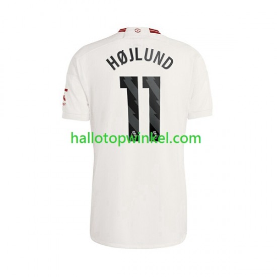 Manchester United Voetbalshirt Rasmus Hojlund 11 Heren Derde Tenue 2023-2024 Korte Mouw