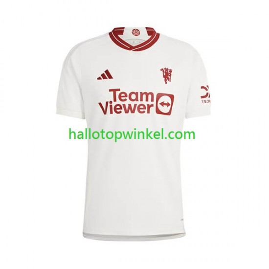 Manchester United Voetbalshirt Heren Derde Tenue 2023-2024 Korte Mouw