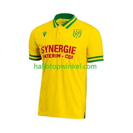 Nantes Voetbalshirt Heren Thuis Tenue 2023-2024 Korte Mouw