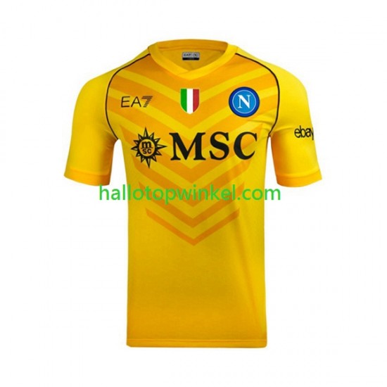 Napoli Voetbalshirt Doelman Heren Uit Tenue 2023-2024 Korte Mouw