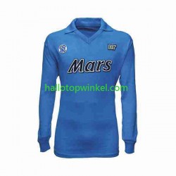 Napoli Voetbalshirt 1989 1990 Retro Heren Thuis Tenue Lange Mouw