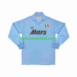 Napoli Voetbalshirt 1990 1991 Retro Heren Thuis Tenue Lange Mouw