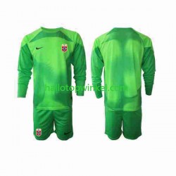 Noorwegen Voetbalshirt Doelman Kleuters/Kids Thuis Tenue 2022 Lange Mouw