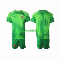 Noorwegen Voetbalshirt Doelman Kleuters/Kids Thuis Tenue 2022 Korte Mouw