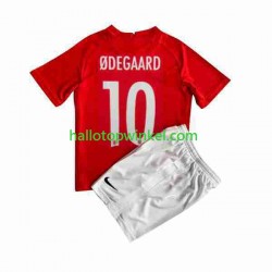 Noorwegen Voetbalshirt ODEGAARD 10 Kleuters/Kids Thuis Tenue 2022 Korte Mouw