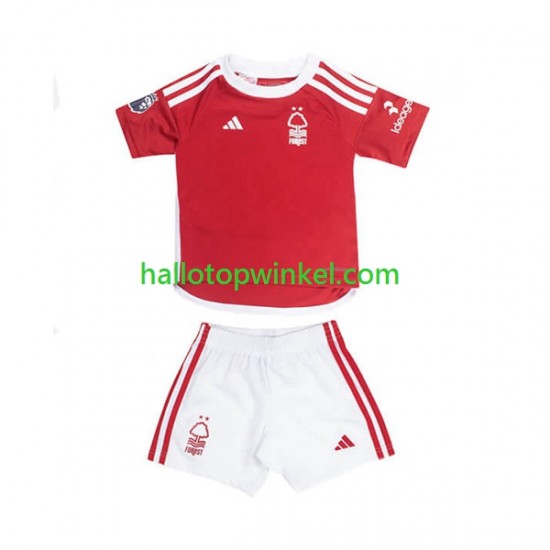 Nottingham Forest Voetbalshirt Kleuters/Kids Thuis Tenue 2023-2024 Korte Mouw