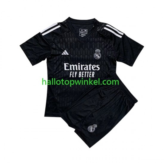 Real Madrid Voetbalshirt Doelman Kleuters/Kids Uit Tenue 2023-2024 Korte Mouw