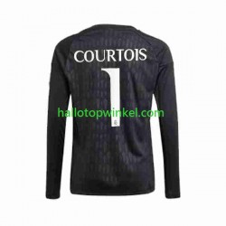 Real Madrid Voetbalshirt Thibaut Courtois 1 Doelman Heren Uit Tenue 2023-2024 Lange Mouw