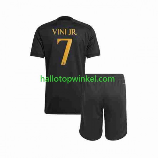 Real Madrid Voetbalshirt Vini Jr 7 Kleuters/Kids Derde Tenue 2023-2024 Korte Mouw