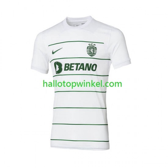 Sporting CP Voetbalshirt Heren Uit Tenue 2023-2024 Korte Mouw