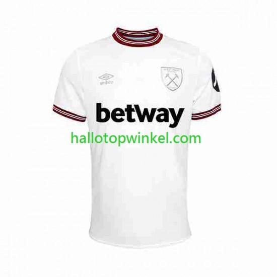 West Ham United Voetbalshirt Heren Uit Tenue 2023-2024 Korte Mouw