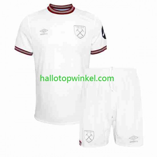 West Ham United Voetbalshirt Kleuters/Kids Uit Tenue 2023-2024 Korte Mouw