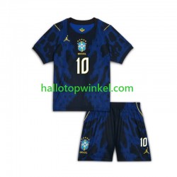 Brazilië Voetbalshirt Vinicius Junior 10 Kleuters/Kids Uit Tenue WK 2026 Korte Mouw