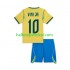 Brazilië Voetbalshirt Vinicius Junior 10 Kleuters/Kids Thuis Tenue WK 2026 Korte Mouw