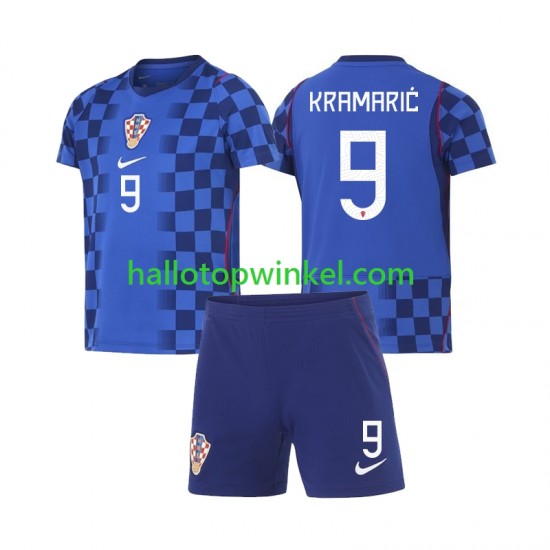 Kroatië Voetbalshirt Andrej Kramaric 9 Kleuters/Kids Uit Tenue WK 2026 Korte Mouw