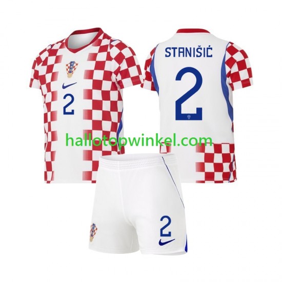 Kroatië Voetbalshirt Josip Stanisic 2 Kleuters/Kids Thuis Tenue WK 2026 Korte Mouw