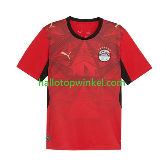 Egypte Voetbalshirt Heren Thuis Tenue WK 2026 Korte Mouw