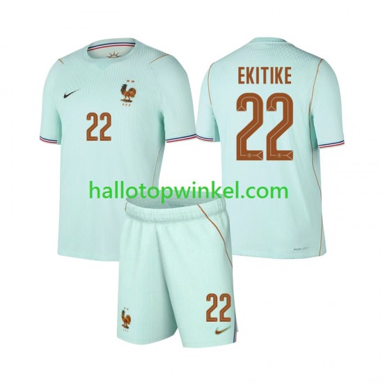 Frankrijk Voetbalshirt Hugo Ekitike 22 Kleuters/Kids Uit Tenue WK 2026 Korte Mouw