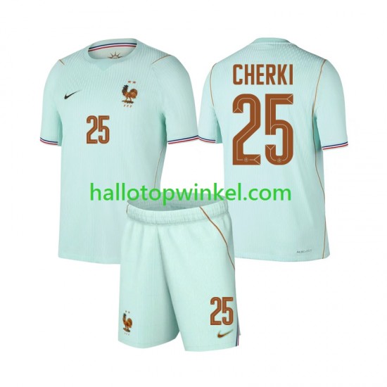 Frankrijk Voetbalshirt Rayan Cherki 25 Kleuters/Kids Uit Tenue WK 2026 Korte Mouw