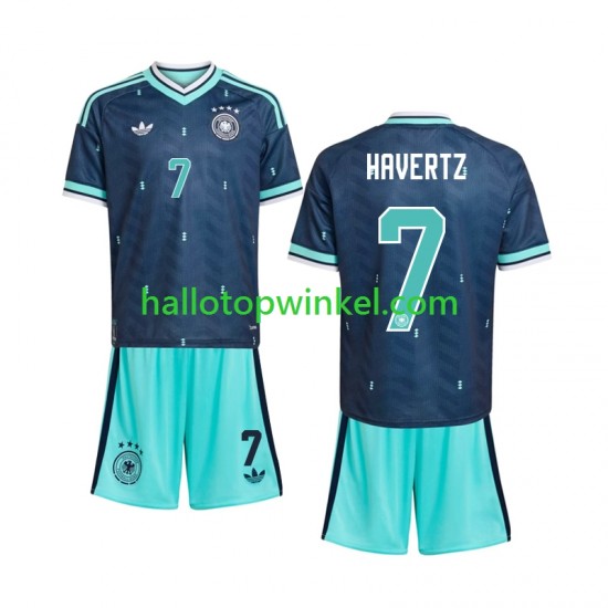 Duitsland Voetbalshirt Kai Havertz 7 Kleuters/Kids Uit Tenue WK 2026 Korte Mouw