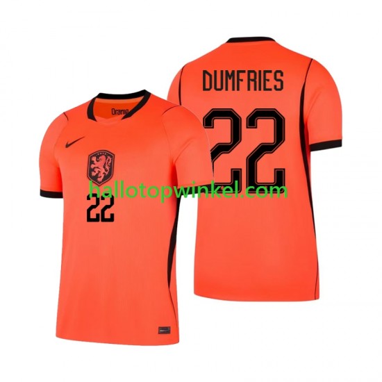 Nederland Voetbalshirt Denzel Dumfries 22 Heren Thuis Tenue WK 2026 Korte Mouw
