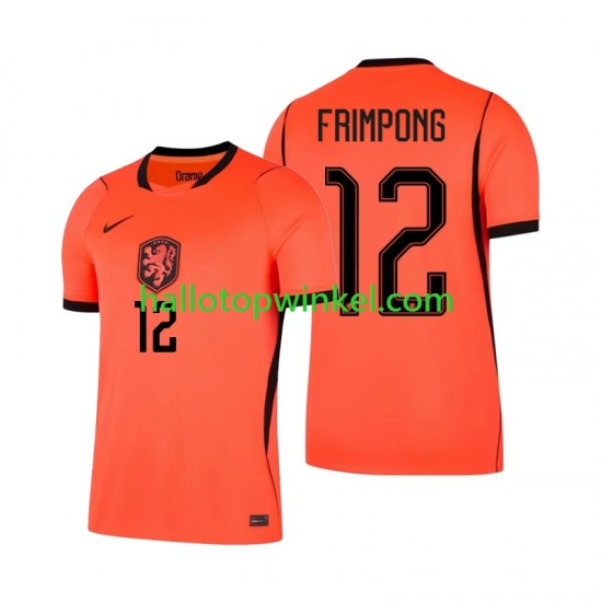 Nederland Voetbalshirt Jeremie Frimpong 12 Heren Thuis Tenue WK 2026 Korte Mouw