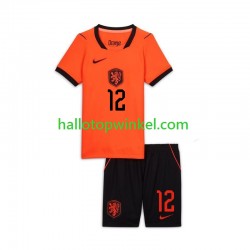 Nederland Voetbalshirt Jeremie Frimpong 12 Kleuters/Kids Thuis Tenue WK 2026 Korte Mouw