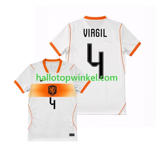 Nederland Voetbalshirt Virgil van Dijk 4 Heren Uit Tenue WK 2026 Korte Mouw