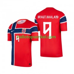 Noorwegen Voetbalshirt Erling Haaland 9 Heren Thuis Tenue WK 2026 Korte Mouw
