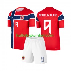 Noorwegen Voetbalshirt Erling Haaland 9 Kleuters/Kids Thuis Tenue WK 2026 Korte Mouw