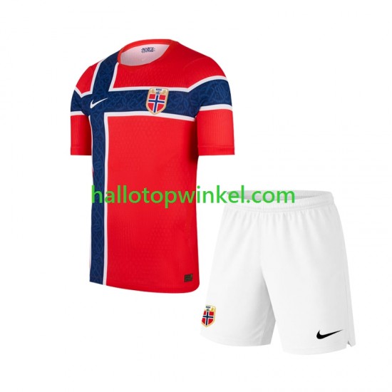 Noorwegen Voetbalshirt Kleuters/Kids Thuis Tenue WK 2026 Korte Mouw