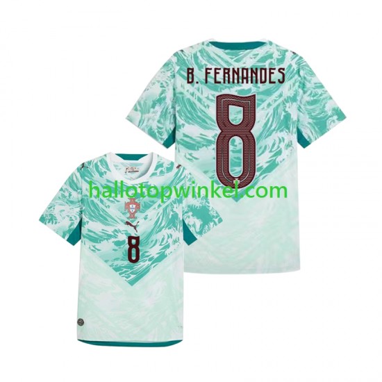 Portugal Voetbalshirt Bruno Fernandes 8 Heren Uit Tenue WK 2026 Korte Mouw