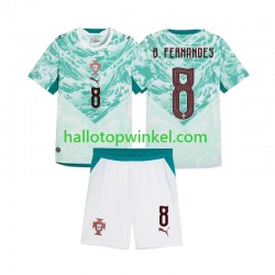 Portugal Voetbalshirt Bruno Fernandes 8 Kleuters/Kids Uit Tenue 2026 2027 Korte Mouw