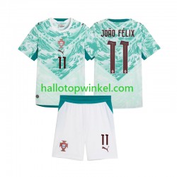 Portugal Voetbalshirt Joao Felix 11 Kleuters/Kids Uit Tenue 2026 2027 Korte Mouw