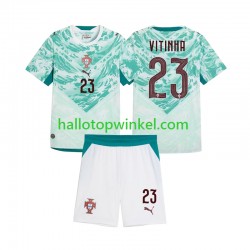 Portugal Voetbalshirt Vitinha 23 Kleuters/Kids Uit Tenue 2026 2027 Korte Mouw